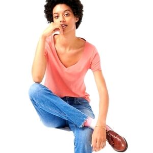 NEW J. Crew Vintage Tee #L2169 Soft Comfy Barbiecore Summer Tropical Coral Pink